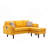 Gouvernour L Shaped Sectional Sofa Chaise with USB Charger & Pillows-93508242-113065652-113065654