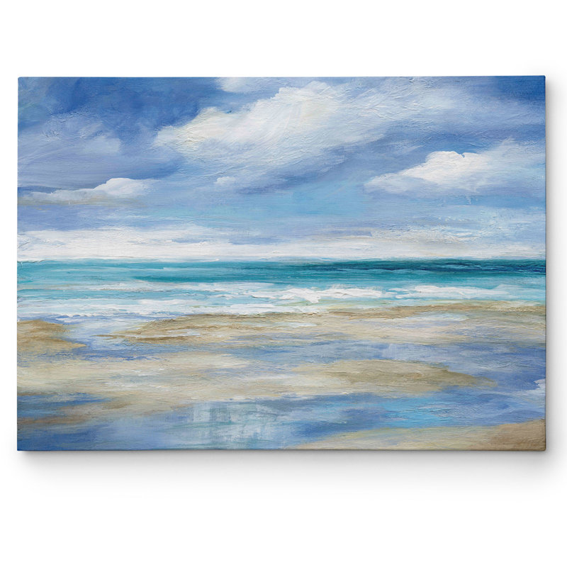 «Washy Coast I» par Nan - impression sur toile tendue, H 30 po x l 40 po x P 1,5 po