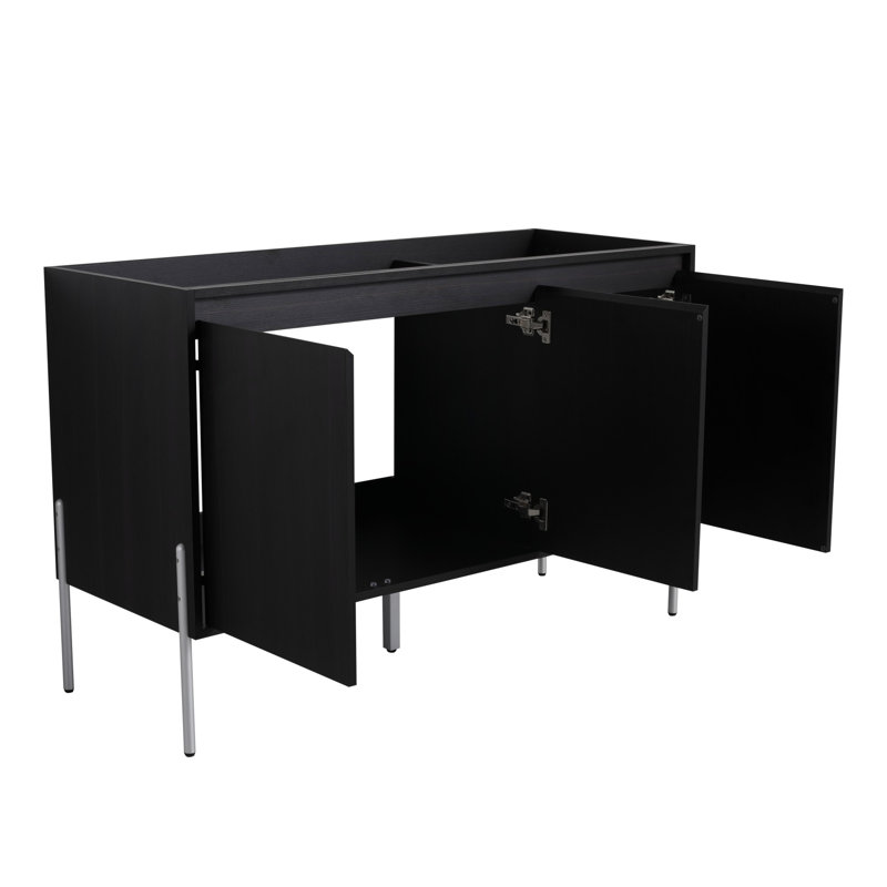 Armoire de rangement autoportante avec portes à fermeture douce, H 30,33 po x l 46,9 po x P 17,96 po