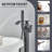 Freestanding Bathtub Faucet Floor Mount Tub Filler Mixer Taps Shower Faucets-101678132
