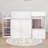 Full Low Loft Bed With Storage, Door And Window, Wood Playhouse Bed Frame With Storage-1821989597