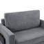 Canapé-lit simple 47,2 po avec canapé-lit, matelas pliable, table d'appoint pliable, pochette de rangement latérale et deux ports USB pour le salon-451900079