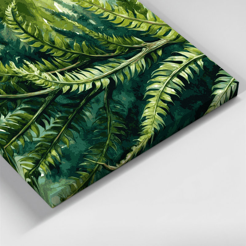 Art mural sur toile Botanical Staghorn, H 12 po x l 12 po