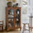 Retro Walnut Solid Wood China Cabinet