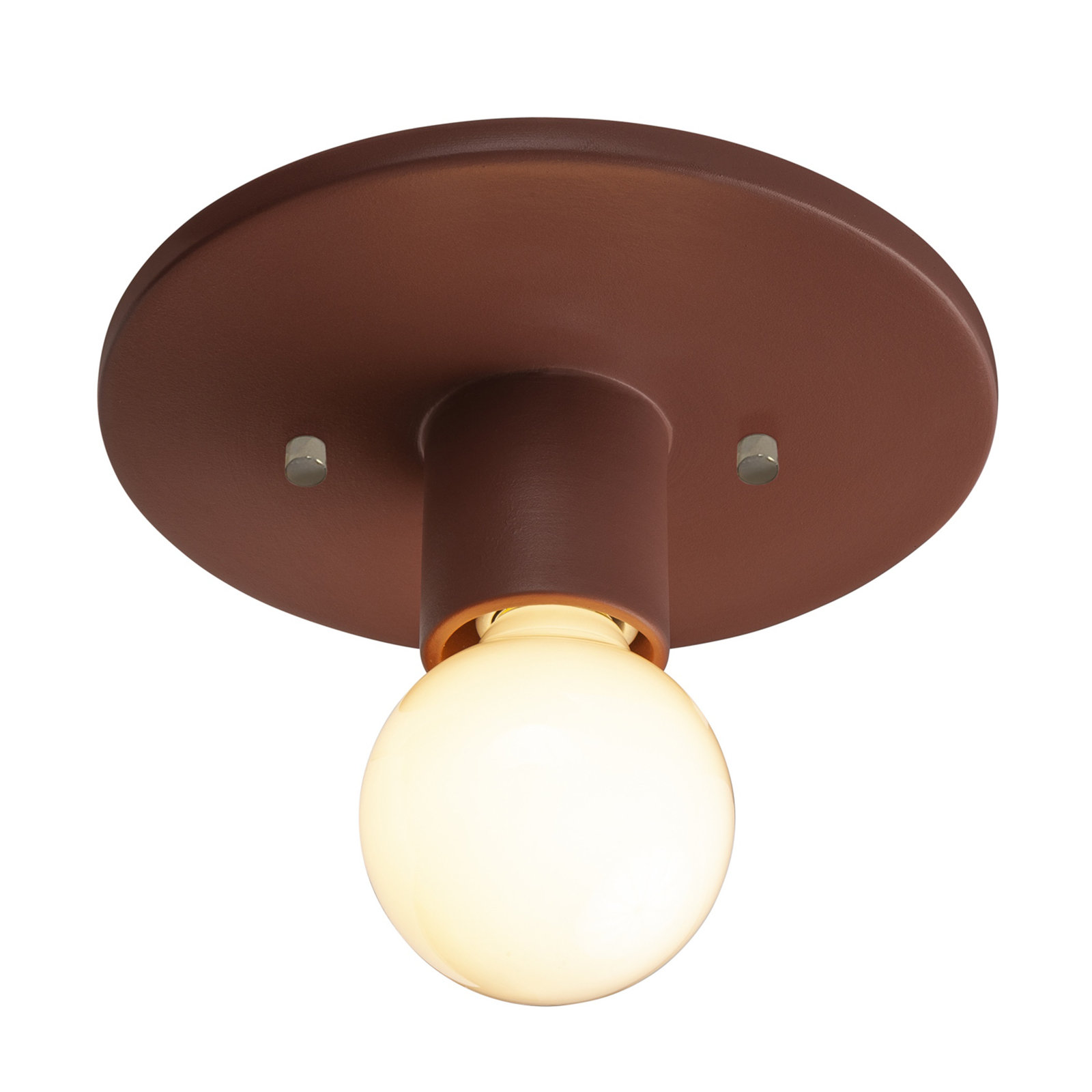 Ambrette Single Light Flush Mount, Canyon Clay