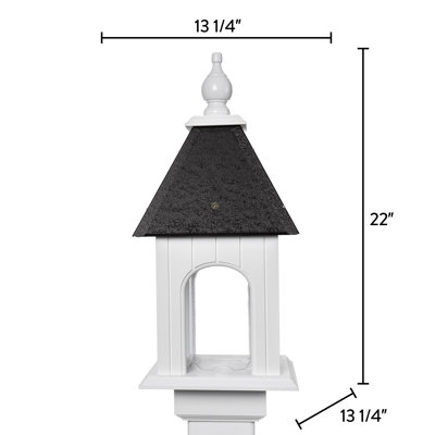 Krebs Water Resistant Pole Tube Bird Feeder