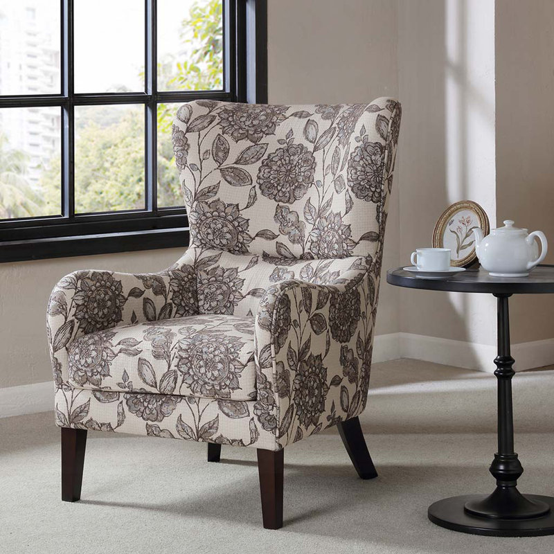 Chaise rembourrée en polyester avec 4 pieds