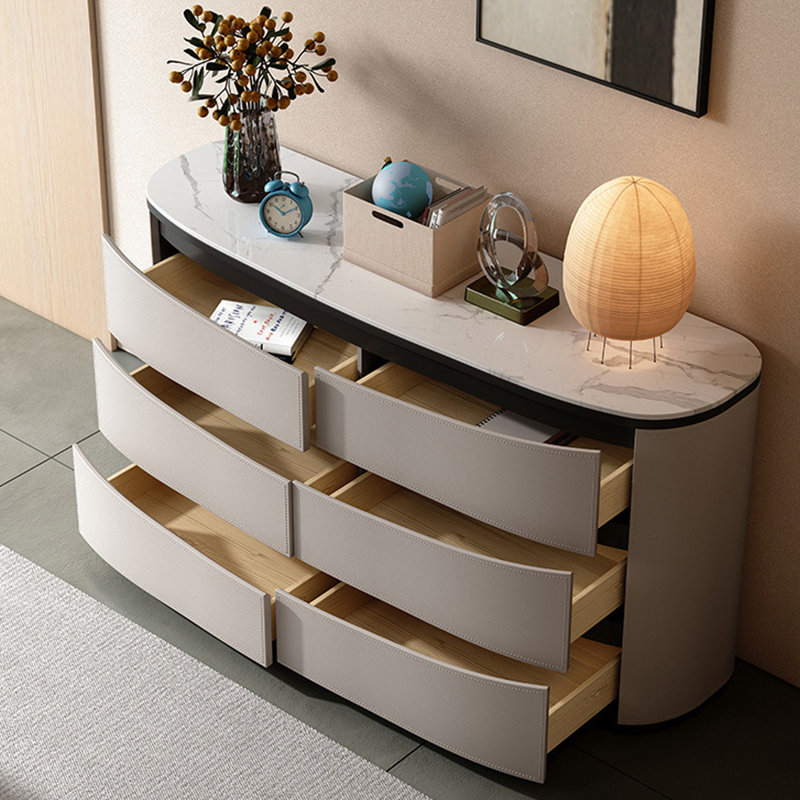 Italian minimalist entrance cabinet sideboard, 31.5" H x 47.24" W x 15.75" D