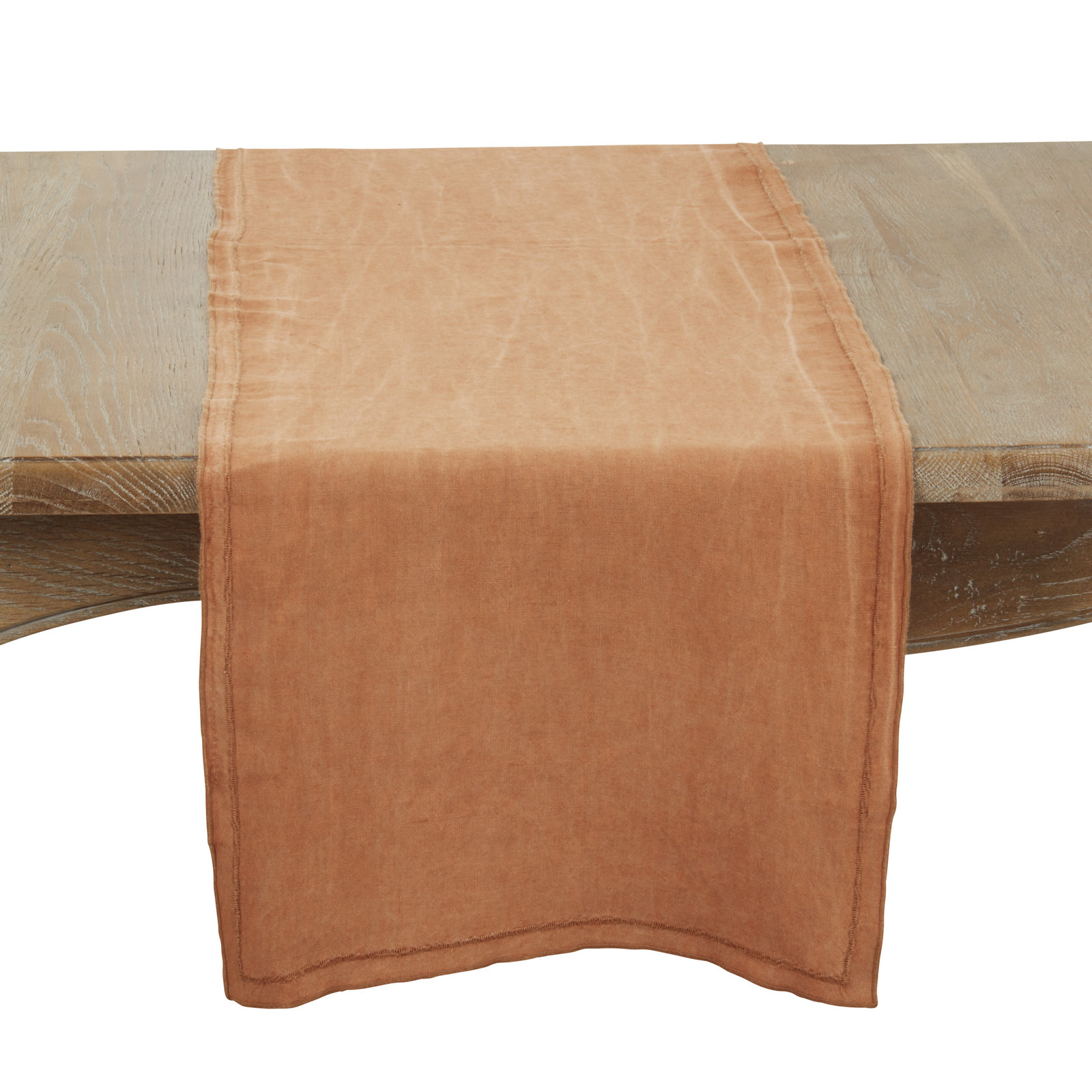 Aneta 72" Linen Table Runner, Orange