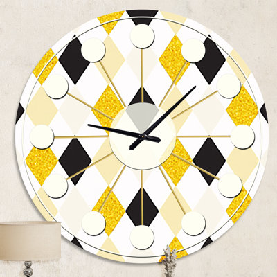 Gold Chic Design II - horloge murale moderne Mid-Century