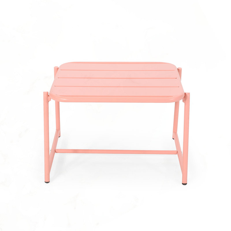 Table d'appoint moderne en fer, Corail