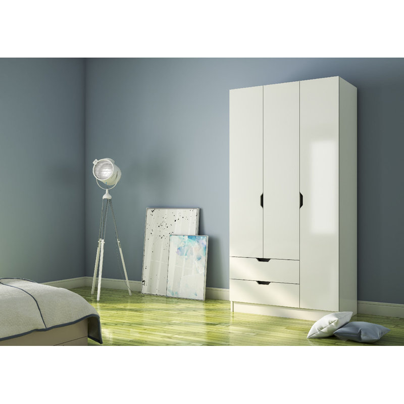 Lafrederick 3 Door Manufactured Wood Wardrobe