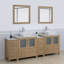  Ensemble de meuble-lavabo double 84 "avec miroir Modern-106870381
