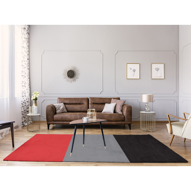 Rouge tissé à plat, Rectangle 9 pi x 12 pi