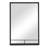 Louque Bathroom Vanity Mirror Metal Rectangle Mirror with Shelves