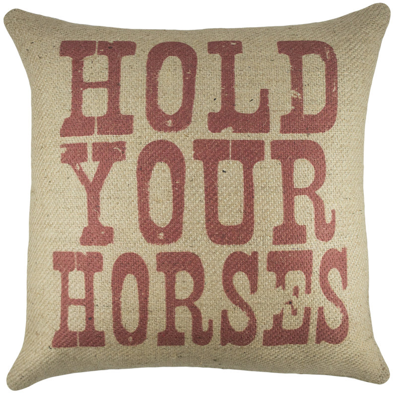 Jute / Sisal Reversible Throw Pillow