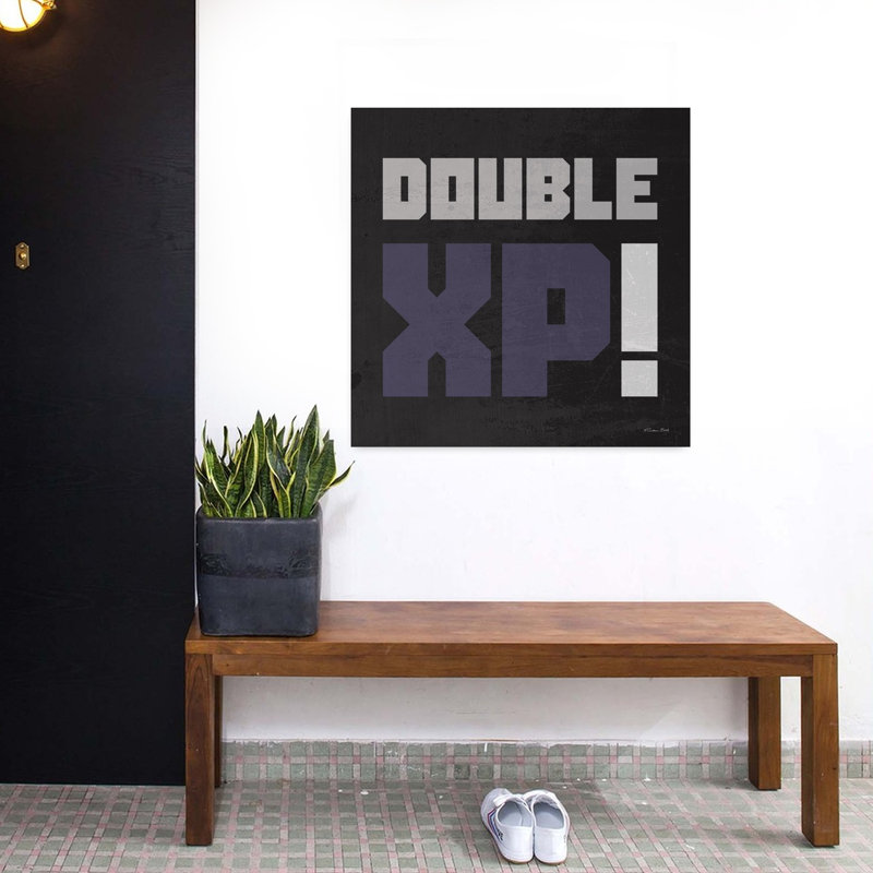 Double Xp, art contemporain abstrait, H 32 po x l 32 po