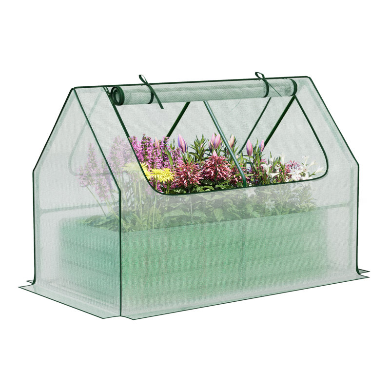 Mini serre l 4 pi, H 35,43 po x l 51,18 po x P 27,55 po, Blanc