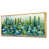 Toile avec cadre flottant or