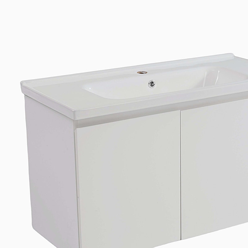Meuble-lavabo mural avec lavabo en céramique