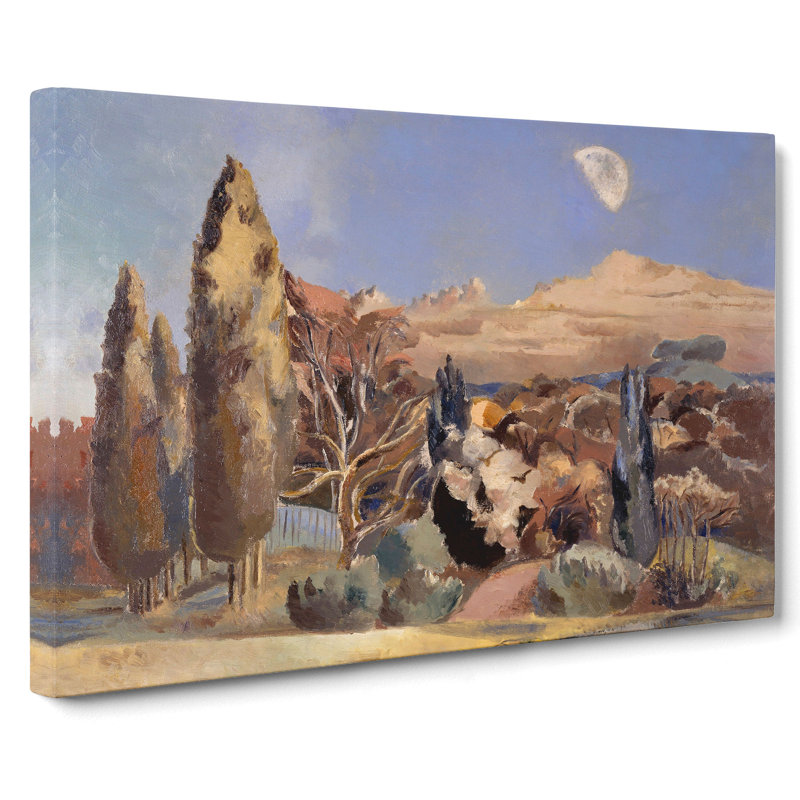 Landscape And Moon by Paul Nash - Wrapped Canvas, 40cm H x 60cm W x 3cm D