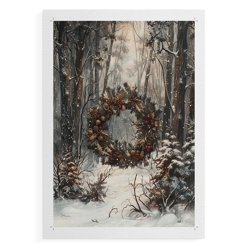 Fêtes de Noël, art DCXVI - Impression sur toile seulement - NON-CADRE, H 27 po x l 18 po