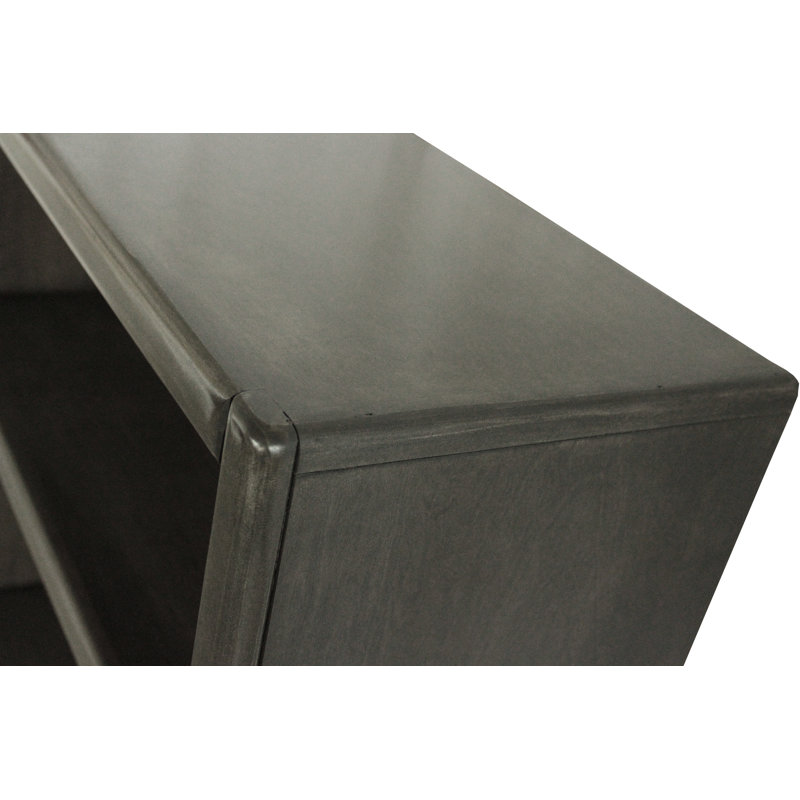 McKaylah Bookcase, Gray Stone, (3 Shelf) 60” H x 32” W x 13” D