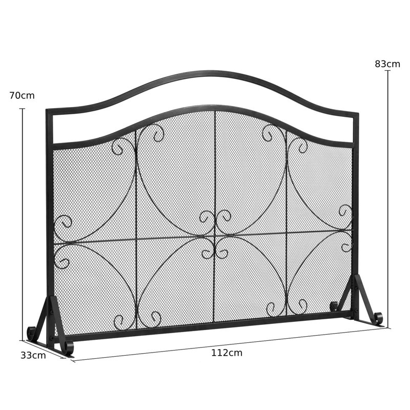 Bourdieu Metal Fireplace Screen