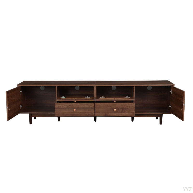 Modern Large TV Stand with Drawers and Cabinets for Living Room Entertainment Center