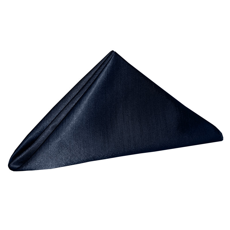 Yulia Silk Square Napkin, Navy, 20" x 20"