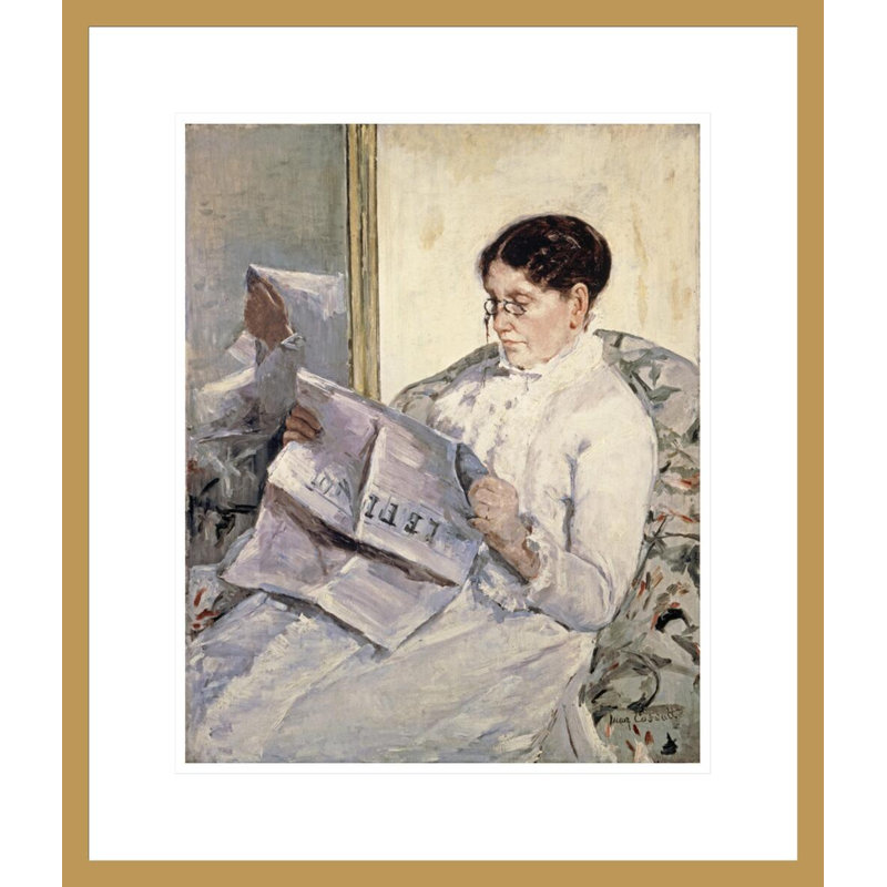 «Le Figaro» par Mary Cassatt, H 20,66 po x l 17,75 po