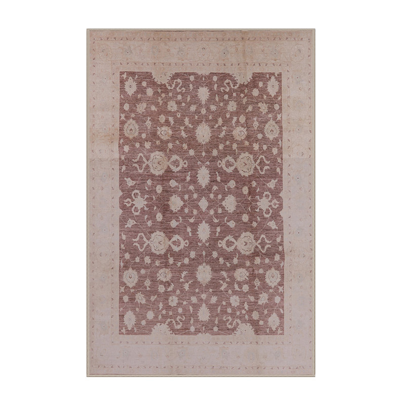 Tapis oriental rouge / gris Nase, Rectangle 8 pi x 12 pi