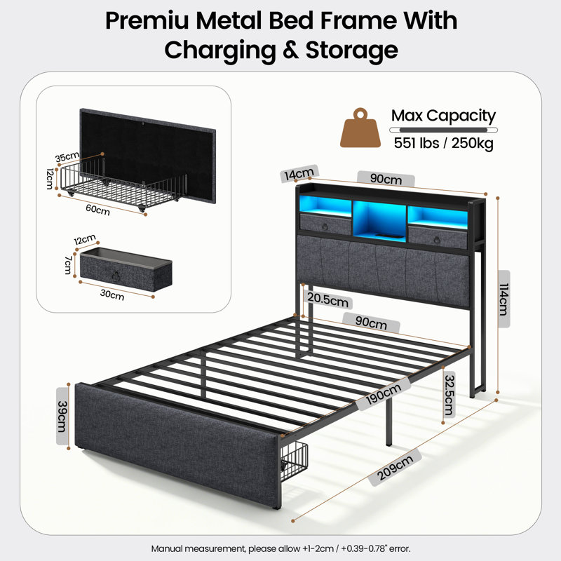 Bed, Single (3')