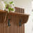 Render Fluted 3-in-1 Hall Tree With Storage Bench and Coat Rack In Walnut-408644436