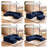 38" Luxury Armless Module Sofa Ottoman For Living Room, Comfy Cloud, No Assembly Required, Modern Modular Sofa With Deep Seat, Upholstered Plush Couches-1218630812