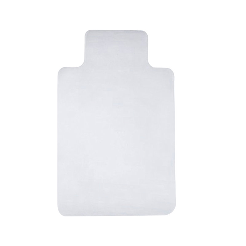 Convex flat bottom PVC chair mats, 120cm x 75cm
