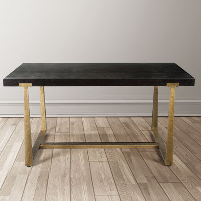 Aarsh Oak Metal Base Dining Table