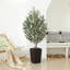 Adcock Faux Olive Tree with UV Protection, 2 Natural Tree Trunks, Large Decorative Potted Olive Tree-89410993-89410998