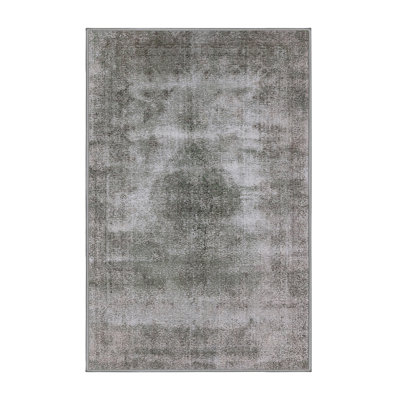 Tapis gris abstrait Sely
