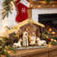 Light-Up Christmas Nativity Scene Set - Handmade Resin Tabletop Decor