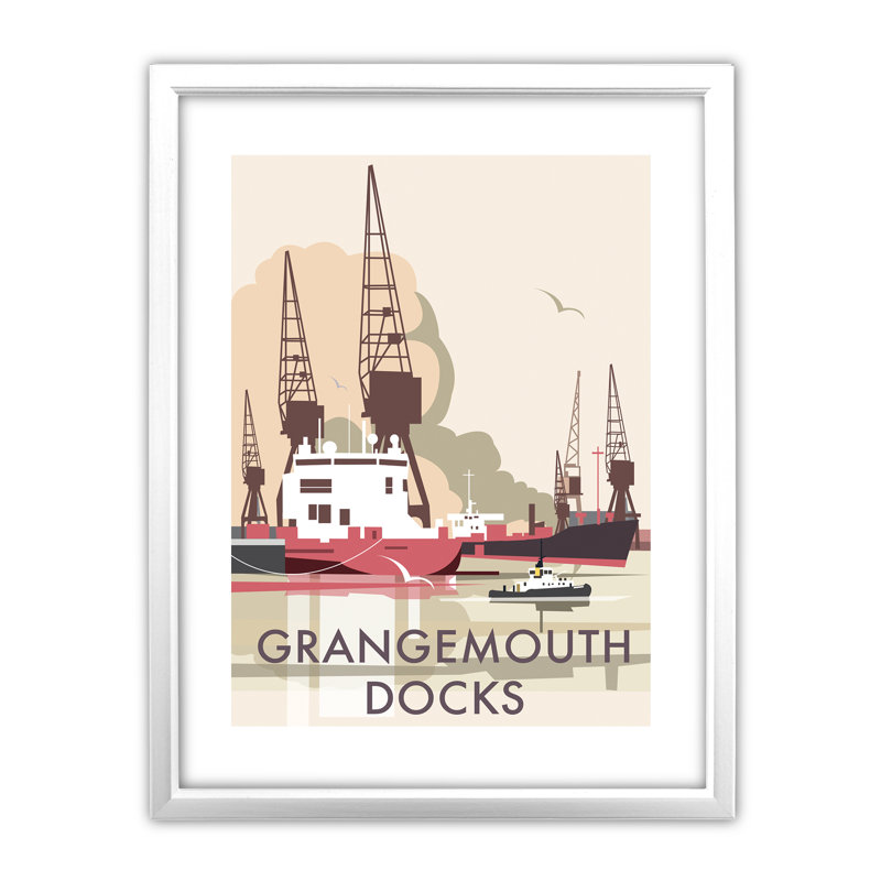 Dave Thompson - Single Picture Frame Print, White