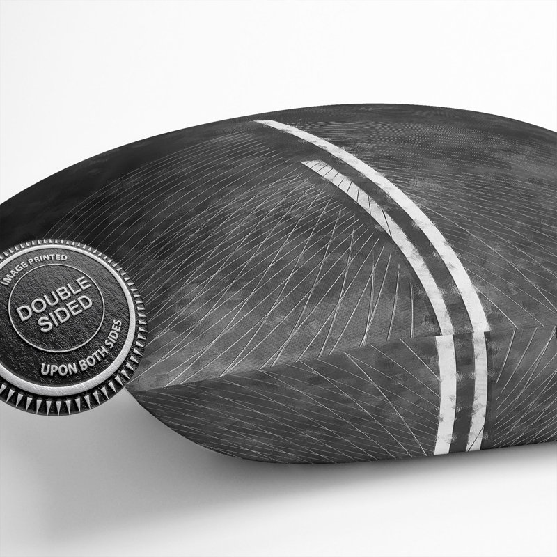 Square Cushion, 55cm H x 55cm W x 20cm D, Gray