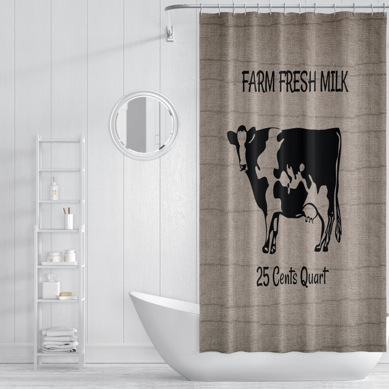 Rideau de douche 1 pièce + crochets, H 72 po x l 70 po