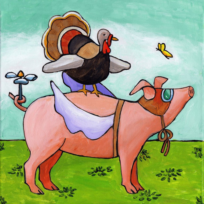 Janet Nelson - Wrapped Canvas Painting, 81cm H x 81cm W x 3.81cm D