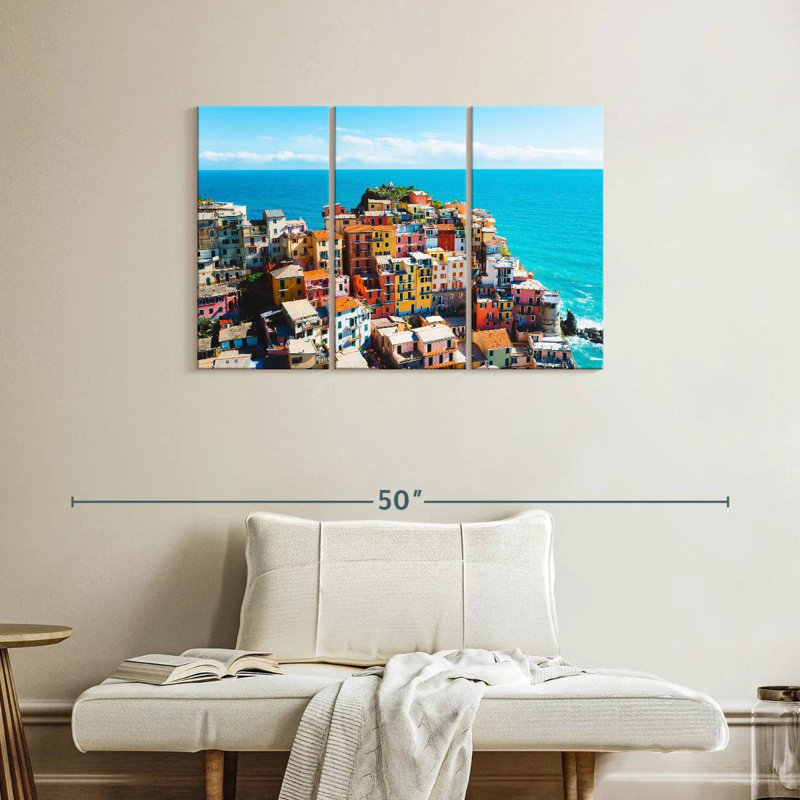 Gillard Cinque Terre Village, H 24 po x l 38 po