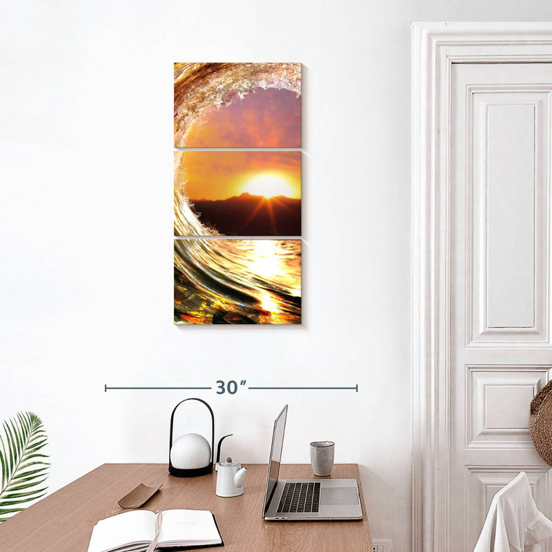 Wave Sunset, 32" H x 15" W