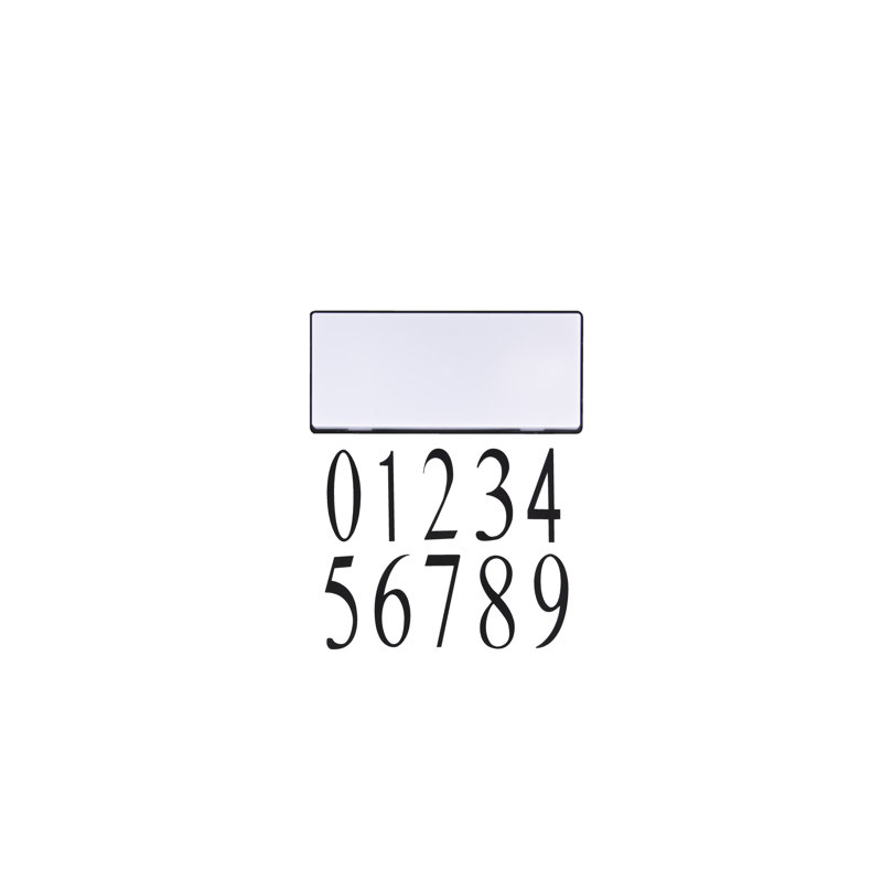 Numéro de maison en plastique H 3,94 po, 6