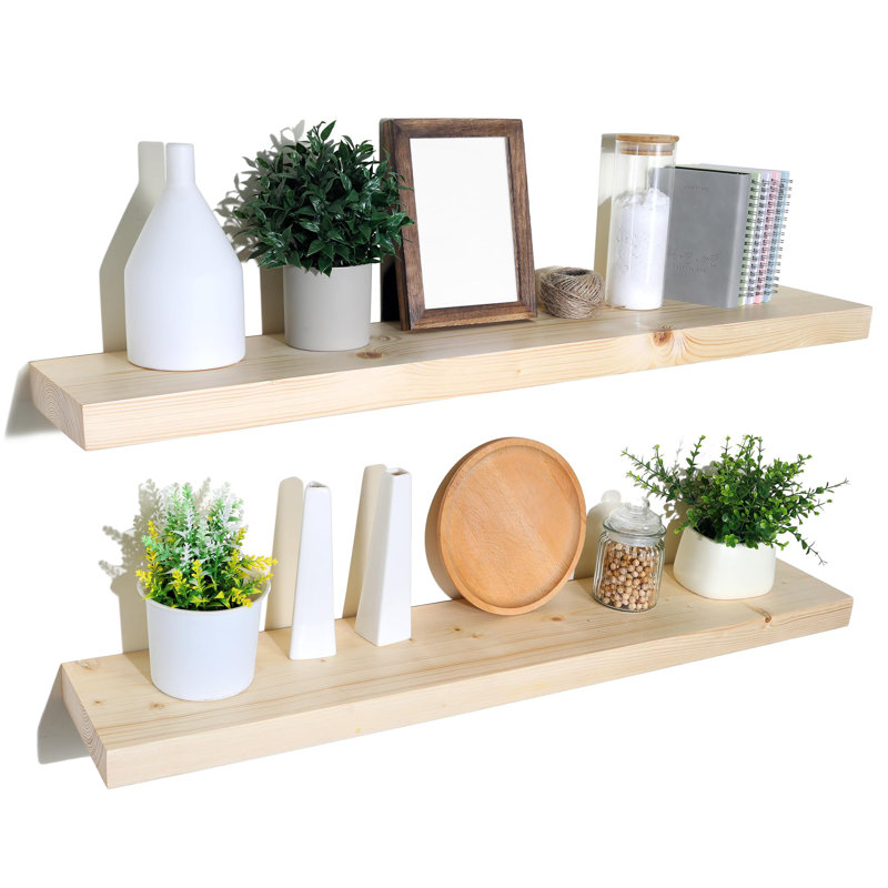 Heidegret Floating Shelf, No Stain