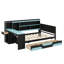 Lit de jour contemporain orienté jeu avec bureau et éclairage intégrés, structure de lit en bois comprenant 3 sections, tête de lit avec bibliothèque-1916367567-1916367570