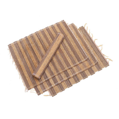 Ballintoy Cotton Striped Rectangle Placemat